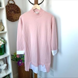 Neiman Marcus Cashmere Oversized Pink Sweater Layered MED
